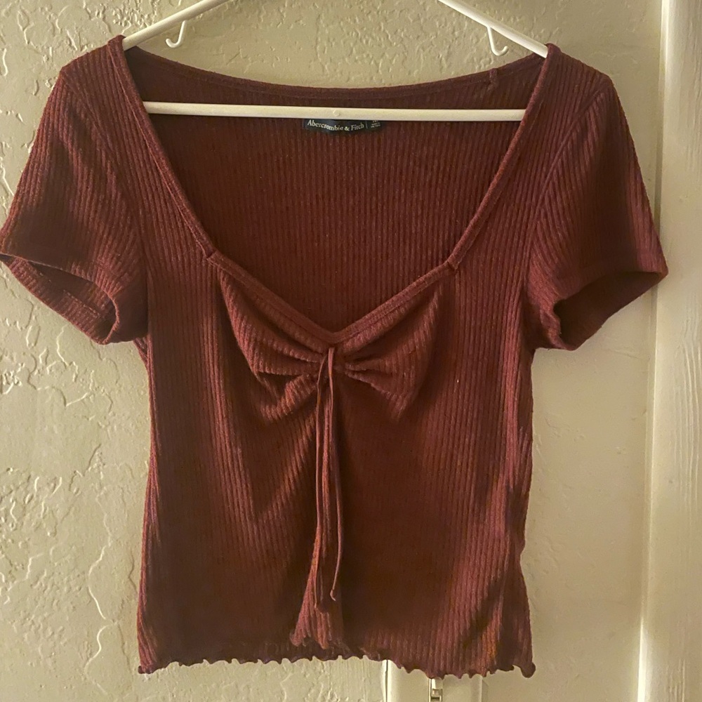 Abercrombie top Medium burgundy